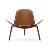 Carl Hansen & Son カール・ハンセン＆サン CH07 シェルチェア イージーチェア　ウォルナット （オイルフィニッシュ） 張座：レザー Thor デザイン：ハンス・J・ウェグナー