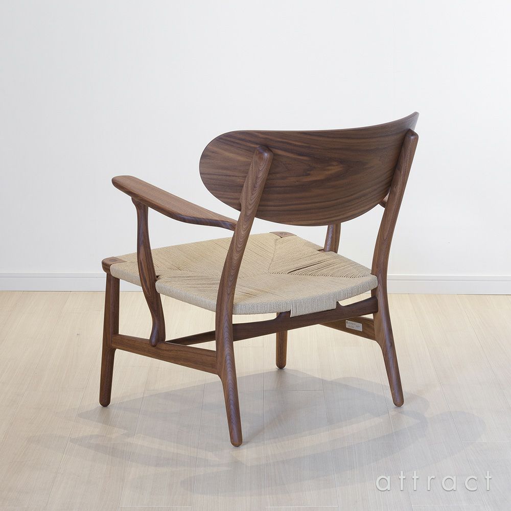 Carl Hansen & Son カール・ハンセン＆サン CH22 ラウンジチェア ウォルナット（オイルフィニッシュ） ウォルナットキャップ
