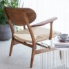 Carl Hansen & Son カール・ハンセン＆サン CH22 ラウンジチェア ウォルナット（オイルフィニッシュ） ウォルナットキャップ