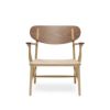 Carl Hansen & Son カール・ハンセン＆サン CH22 ラウンジチェア ミックス　ウォルナット×オーク（オイルフィニッシュ）