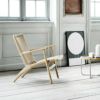 Carl Hansen & Son カール・ハンセン＆サン CH25 ラウンジチェア オーク （ブラック塗装） ブラックペーパーコード　デザイン：ハンス・J・ウェグナー