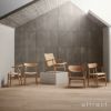 Carl Hansen & Son カール・ハンセン＆サン CH25 ラウンジチェア オーク （ブラック塗装） ブラックペーパーコード　デザイン：ハンス・J・ウェグナー