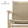 Carl Hansen & Son カール・ハンセン＆サン CH25 ラウンジチェア オーク （ホワイトオイルフィニッシュ） ナチュラルペーパーコード