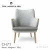 Carl Hansen & Son カール・ハンセン＆サン CH71 ミニベア ラウンジチェア オーク（ホワイトオイルフィニッシュ） ファブリック：DivinaMelange 120 クッション：Hallingdal 130