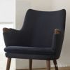 Carl Hansen & Son カール・ハンセン＆サン CH71 ミニベア ラウンジチェア ウォルナット（オイルフィニッシュ）　ファブリック：Mood 2103 クッション：Mood 2103 デザイン：ハンス・J・ウェグナー