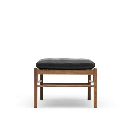 Carl Hansen & Son カール・ハンセン＆サン OW149F コロニアルスツール　オットマン フットスツール ウォルナット（オイルフィニッシュ） 張座：レザー Thor デザイン：オーレ・ヴァンシャー