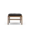 Carl Hansen & Son カール・ハンセン＆サン OW149F コロニアルスツール　オットマン フットスツール ウォルナット（オイルフィニッシュ） 張座：レザー Thor デザイン：オーレ・ヴァンシャー
