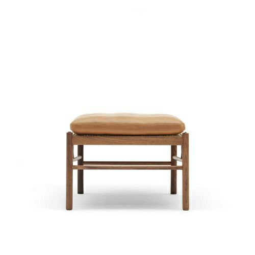 Carl Hansen & Son カール・ハンセン＆サン OW149F コロニアルスツール　オットマン フットスツール ウォルナット（オイルフィニッシュ） 張座：レザー Thor デザイン：オーレ・ヴァンシャー