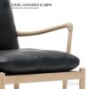 Carl Hansen & Son カール・ハンセン＆サン OW149-2 コロニアルソファ　2シーター オーク （オイルフィニッシュ） 張座：レザー Thor デザイン：オーレ・ヴァンシャー