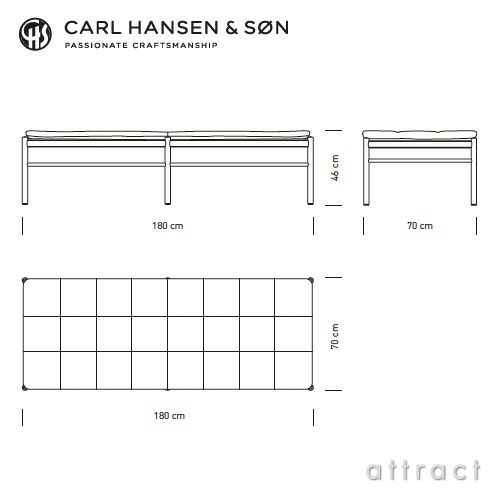 Carl Hansen & Son カール・ハンセン＆サン OW150 コロニアル デイベッド　オーク（ソープフィニッシュ） 張座：レザー Thor デザイン：オーレ・ヴァンシャー ※ネックピロー別売