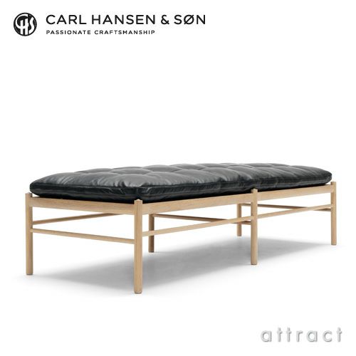 Carl Hansen & Son カール・ハンセン＆サン OW150 コロニアル デイベッド　オーク（ソープフィニッシュ） 張座：レザー Thor デザイン：オーレ・ヴァンシャー ※ネックピロー別売