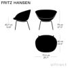 FRITZ HANSEN フリッツ・ハンセン POT ポットチェア 3318 ラウンジチェア Christianshavn クリスチャンハウン カラー：26色 ベースカラー：2色 デザイン：アルネ・ヤコブセン 