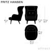 FRITZ HANSEN フリッツ・ハンセン RO ロオチェア JH1 ラウンジチェア Christianshavn クリスチャンハウン カラー：26色 サテン仕上げアルミベース デザイン：ハイメ・アジョン 