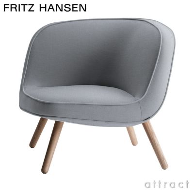 FRITZ HANSEN フリッツ・ハンセン VIA57 BI01 ラウンジチェア Christianshavn クリスチャンハウン カラー：26色  ウッドベース：オーク無垢材 デザイン：KiBiSi（キビシ） | アトラクト・オンラインショップ