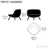 FRITZ HANSEN フリッツ・ハンセン VIA57 BI01 ラウンジチェア Christianshavn クリスチャンハウン カラー：26色 ウッドベース：オーク無垢材 デザイン：KiBiSi（キビシ） 