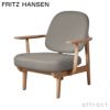 FRITZ HANSEN フリッツ・ハンセン FRED フレッド JH97 ラウンジチェア Christianshavn クリスチャンハウン カラー：26色 ウッドベース 無垢材 デザイン：ハイメ・アジョン