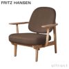 FRITZ HANSEN フリッツ・ハンセン FRED フレッド JH97 ラウンジチェア Christianshavn クリスチャンハウン カラー：26色 ウッドベース 無垢材 デザイン：ハイメ・アジョン