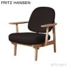 FRITZ HANSEN フリッツ・ハンセン FRED フレッド JH97 ラウンジチェア Christianshavn クリスチャンハウン カラー：26色 ウッドベース 無垢材 デザイン：ハイメ・アジョン