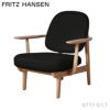 FRITZ HANSEN フリッツ・ハンセン FRED フレッド JH97 ラウンジチェア Christianshavn クリスチャンハウン カラー：26色 ウッドベース 無垢材 デザイン：ハイメ・アジョン