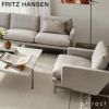 FRITZ HANSEN フリッツ・ハンセン LISSONI LOUNGE CHAIR リッソーニ ラウンジチェア PL111S W91cm Clay クレイ カラー：ライトグレー（0012） マットポリッシュ仕上げスチールベース デザイン：ピエロ・リッソーニ 