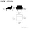 FRITZ HANSEN フリッツ・ハンセン LISSONI LOUNGE CHAIR リッソーニ ラウンジチェア PL111S W91cm Clay クレイ カラー：ライトグレー（0012） マットポリッシュ仕上げスチールベース デザイン：ピエロ・リッソーニ 