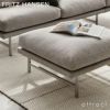 FRITZ HANSEN フリッツ・ハンセン LISSONI SOFA リッソーニ ソファ PL110S プフ フットスツール W75cm Clay クレイ カラー：ライトグレー（0012） マットポリッシュ仕上げスチールベース デザイン：ピエロ・リッソーニ 