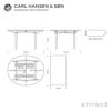 Carl Hansen & Son カール・ハンセン＆サン CH337 伸長式 ダイニングテーブル W140~200cm マホガニー (オイルフィニッシュ) デザイン：ハンス・J・ウェグナー
