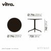 Vitra ヴィトラ Belleville Table ベルヴィル テーブル 丸型 アウトドア 屋外 カラー：2色 デザイン：ロナン＆エルワン・ブルレック