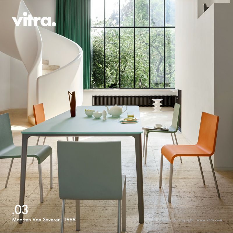 Vitra ヴィトラ .03 ゼロスリー シートカラー：7色 ベースカラー：3色 スタッキング対応 デザイン：マールテン・ヴァン・セーヴェレン |  アトラクト・オンラインショップ