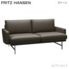  FRITZ HANSEN フリッツ・ハンセン LISSONI SOFA リッソーニソファ PL112S 2人掛けソファ W168cm エッセンシャルレザー カラー：5色 マットポリッシュ仕上げスチールベース デザイン：ピエロ・リッソーニ 