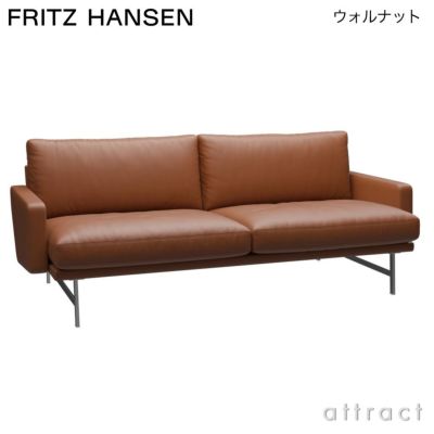 FRITZ HANSEN フリッツ・ハンセン SERIES 3300 3303 3人掛けソファ W182cm エッセンシャルレザー カラー：5色  クローム仕上げスチールベース デザイン：アルネ・ヤコブセン | アトラクト・オンラインショップ