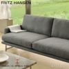 FRITZ HANSEN フリッツ・ハンセン LISSONI SOFA リッソーニソファ PL112 2人掛けソファ W198cm Remix リミックス ファブリックカラー：ライトグレー（123） マットポリッシュ仕上げスチールベース デザイン：ピエロ・リッソーニ 