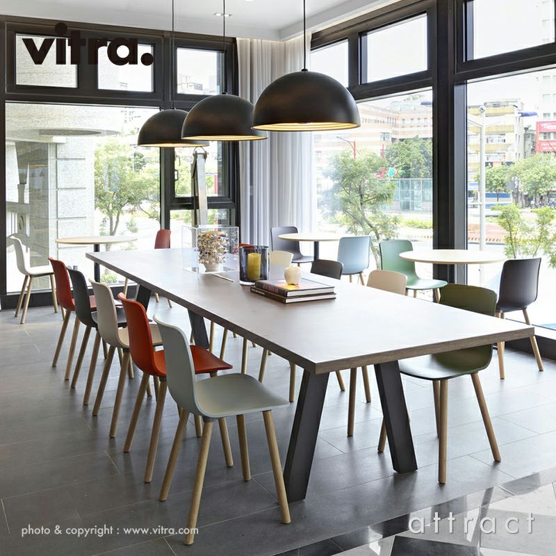 Vitra ヴィトラ HAL ハル RE Wood ウッド ウッドベース 4本脚 ベース：2種類 カラー：8色 デザイン：ジャスパー・モリソン