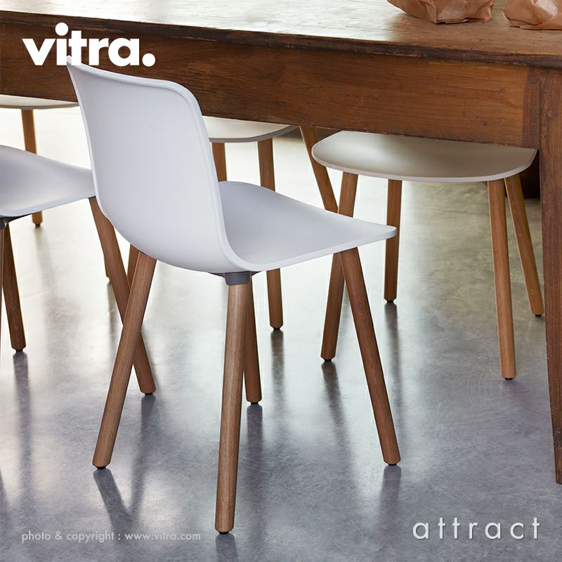 Vitra ヴィトラ HAL ハル RE Wood ウッド ウッドベース 4本脚 ベース：2種類 カラー：8色 デザイン：ジャスパー・モリソン