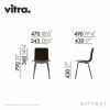 Vitra ヴィトラ HAL ハル RE Tube チューブ スチールベース 4本脚 クローム仕上げ カラー：8色 デザイン：ジャスパー・モリソン