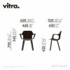 Vitra ヴィトラ HAL ハル RE Armchair Wood アームチェア ウッド ウッドベース 4本脚 ベース：2種類 カラー：8色 デザイン：ジャスパー・モリソン