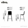 Vitra ヴィトラ HAL ハル RE Stool スツール ミディアム SH64.5cm スチールベース 4本脚 クローム仕上げ カラー：8色 デザイン：ジャスパー・モリソン