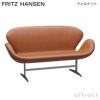 FRITZ HANSEN フリッツ・ハンセン SWAN SOFA スワンソファ 3321 2人掛けソファ W144cm グレースレザー カラー：3色 シェーカーベース デザイン：アルネ・ヤコブセン 