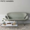 FRITZ HANSEN フリッツ・ハンセン SWAN SOFA スワンソファ 3321 2人掛けソファ W144cm グレースレザー カラー：3色 シェーカーベース デザイン：アルネ・ヤコブセン 