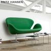 FRITZ HANSEN フリッツ・ハンセン SWAN SOFA スワンソファ 3321 2人掛けソファ W144cm グレースレザー カラー：3色 シェーカーベース デザイン：アルネ・ヤコブセン 