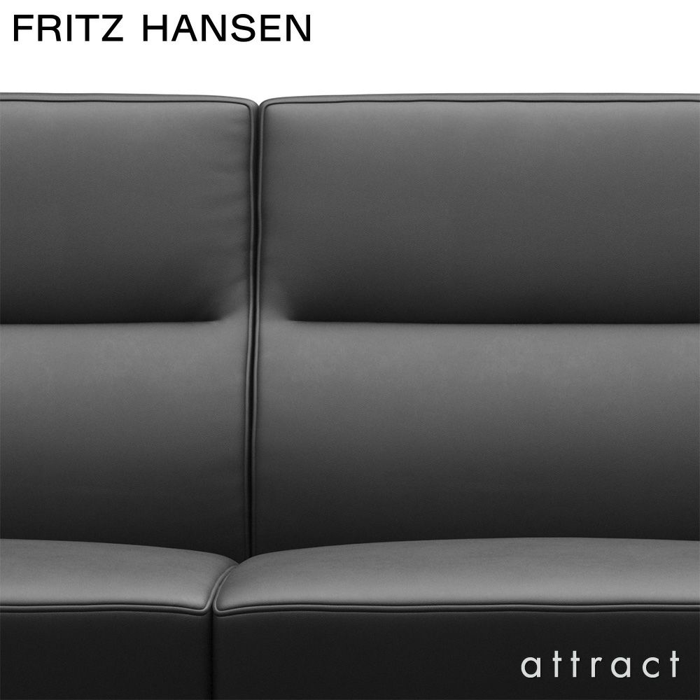  FRITZ HANSEN フリッツ・ハンセン SERIES 3300 3303 3人掛けソファ W182cm エッセンシャルレザー カラー：5色 クローム仕上げスチールベース デザイン：アルネ・ヤコブセ