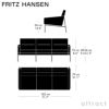  FRITZ HANSEN フリッツ・ハンセン SERIES 3300 3303 3人掛けソファ W182cm エッセンシャルレザー カラー：5色 クローム仕上げスチールベース デザイン：アルネ・ヤコブセ