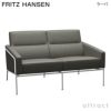 FRITZ HANSEN フリッツ・ハンセン SERIES 3300 3302 2人掛けソファ W126cm エッセンシャルレザー カラー：5色 クローム仕上げスチールベース デザイン：アルネ・ヤコブセン 