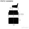 FRITZ HANSEN フリッツ・ハンセン SERIES 3300 3302 2人掛けソファ W126cm エッセンシャルレザー カラー：5色 クローム仕上げスチールベース デザイン：アルネ・ヤコブセン 