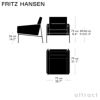 FRITZ HANSEN フリッツ・ハンセン SERIES 3300 ラウンジチェア エッセンシャルレザー カラー：5色 クローム仕上げスチールベース デザイン：アルネ・ヤコブセン 