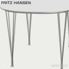 FRITZ HANSEN フリッツ・ハンセン SUPERELLIPSE スーパー楕円テーブル B612 ダイニングテーブル 100×150cm ラミネート天板 カラー：6色 スパンレッグカラー：7色 デザイン：ピート・ハイン、ブルーノ・マットソン 