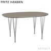 FRITZ HANSEN フリッツ・ハンセン SUPERELLIPSE スーパー楕円テーブル B611 ダイニングテーブル 90×135cm ラミネート天板 カラー：6色 スパンレッグカラー：7色 デザイン：ピート・ハイン、ブルーノ・マットソン