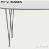 FRITZ HANSEN フリッツ・ハンセン SUPERELLIPSE スーパー楕円テーブル B611 ダイニングテーブル 90×135cm ラミネート天板 カラー：6色 スパンレッグカラー：7色 デザイン：ピート・ハイン、ブルーノ・マットソン