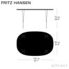 FRITZ HANSEN フリッツ・ハンセン SUPERELLIPSE スーパー楕円テーブル B611 ダイニングテーブル 90×135cm ラミネート天板 カラー：6色 スパンレッグカラー：7色 デザイン：ピート・ハイン、ブルーノ・マットソン