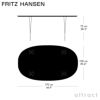 FRITZ HANSEN フリッツ・ハンセン SUPERELLIPSE スーパー楕円テーブル B616 ダイニングテーブル 100×170cm ラミネート天板 カラー：6色 スパンレッグカラー：7色 デザイン：ピート・ハイン、ブルーノ・マットソン